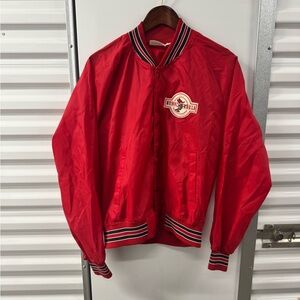 Vintage Chalk Line UNLV Runnin' Rebels NCAA Bomber Jacket Mens Large USA 80s